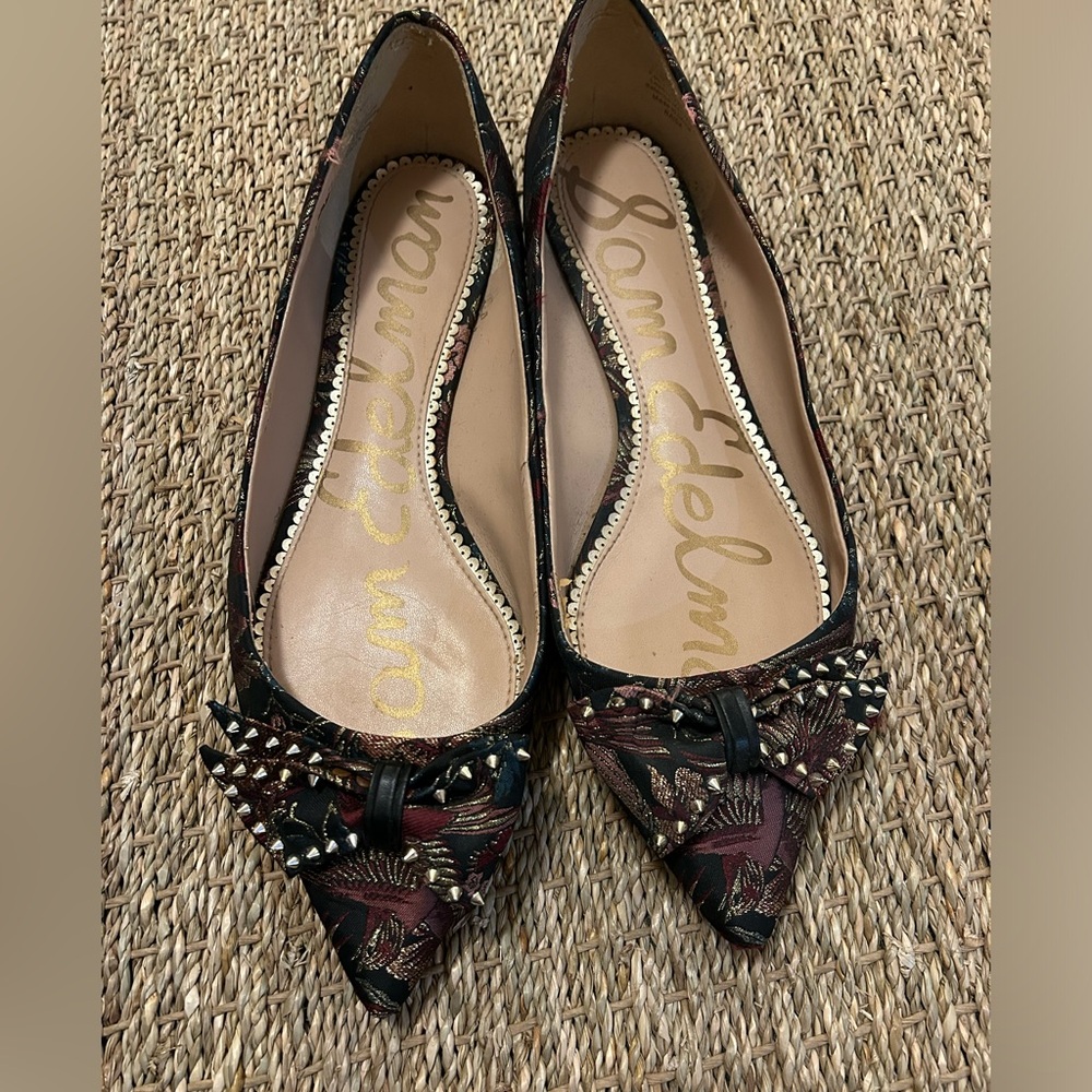 Sam Edelman floral jacquard flats - sz 11